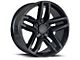 Z71 Style Gloss Black 6-Lug Wheel; 20x9; 15mm Offset (14-18 Silverado 1500)