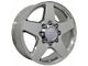 Silverado Style Polished 8-Lug Wheel; 20x8.5; 44mm Offset (15-19 Sierra 3500 HD SRW)