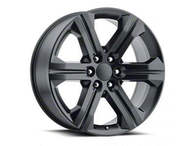 2018 Sierra Replica Satin Black 6-Lug Wheel; 22x9; 24mm Offset (15-20 Tahoe)