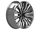 CA93 Gunmetal with Polished Face 6-Lug Wheel; 22x9; 28mm Offset (15-20 Tahoe)