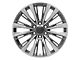 CA93 Gunmetal with Polished Face 6-Lug Wheel; 22x9; 28mm Offset (15-20 Tahoe)