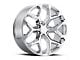 Chevy Snowflake Replica Chrome 6-Lug Wheel; 20x9; 27mm Offset (15-20 Tahoe)