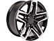 CV34 Gloss Black Machined 6-Lug Wheel; 18x8.5; 26mm Offset (15-20 Tahoe)