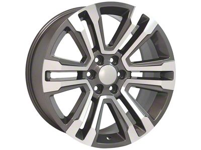 CV44 Hyper Machined 6-Lug Wheel; 24x10; 24mm Offset (15-20 Tahoe)