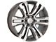 CV44 Hyper Machined 6-Lug Wheel; 24x10; 24mm Offset (15-20 Tahoe)