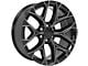 CV98B Black Milled 6-Lug Wheel; 22x9; 24mm Offset (15-20 Tahoe)