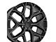 CV98B Black Milled 6-Lug Wheel; 24x10; 24mm Offset (15-20 Tahoe)