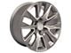 LTZ Style Silver Machined 6-Lug Wheel; 20x9; 28mm Offset (15-20 Tahoe)