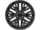 Next Gen Sierra Style Black Milled 6-Lug Wheel; 22x9; 28mm Offset (15-20 Tahoe)