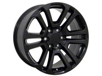 Sierra Style Black 6-Lug Wheel; 20x9; 31mm Offset (15-20 Tahoe)