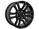 Sierra Style Black 6-Lug Wheel; 20x9; 31mm Offset (15-20 Tahoe)