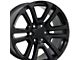 Sierra Style Black 6-Lug Wheel; 20x9; 31mm Offset (15-20 Tahoe)