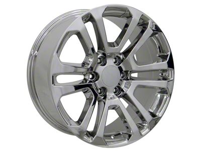 Sierra Style Chrome 6-Lug Wheel; 20x9; 31mm Offset (15-20 Tahoe)