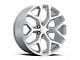 2014 Snowflake Replica Silver Gloss 6-Lug Wheel; 24x10; 24mm Offset (15-20 Yukon)