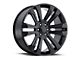 2017 Denali Replica Gloss Black 6-Lug Wheel; 24x10; 30mm Offset (15-20 Yukon)