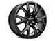 2021 Silverado Y-Spoke Style Satin Black 6-Lug Wheel; 24x10; 24mm Offset (15-20 Yukon)