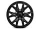 2021 Silverado Y-Spoke Style Satin Black 6-Lug Wheel; 24x10; 24mm Offset (15-20 Yukon)