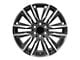 CA91 Gunmetal with Polished Face 6-Lug Wheel; 22x9; 28mm Offset (15-20 Yukon)