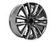 CA91 Gunmetal with Polished Face 6-Lug Wheel; 22x9; 28mm Offset (15-20 Yukon)