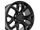 CV66 Black 6-Lug Wheel; 22x9; 28mm Offset (15-20 Yukon)