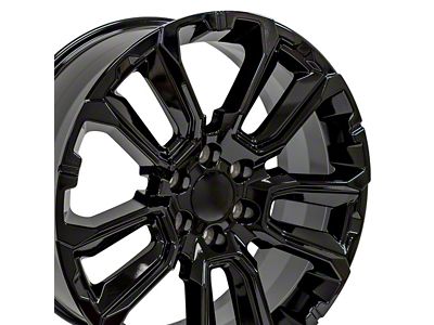 CV68 Black 6-Lug Wheel; 22x9; 28mm Offset (15-20 Yukon)