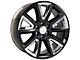 CV93B Black with Chrome Insert 6-Lug Wheel; 22x9; 24mm Offset (15-20 Yukon)