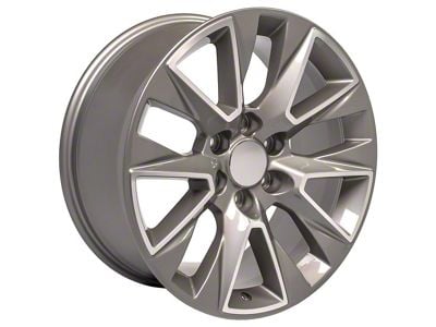 LTZ Style Silver Machined 6-Lug Wheel; 20x9; 28mm Offset (15-20 Yukon)