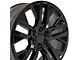 Next Gen Sierra Style Black 6-Lug Wheel; 22x9; 28mm Offset (15-20 Yukon)