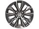 RST Style Gunmetal Machined 6-Lug Wheel; 20x9; 28mm Offset (15-20 Yukon)