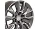 RST Style Gunmetal Machined 6-Lug Wheel; 20x9; 28mm Offset (15-20 Yukon)