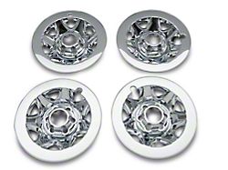 17-Inch Wheel Skins; Chrome (14-16 Silverado 1500)