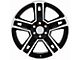 5-Spoke Style Black Machined 6-Lug Wheel; 22x9; 24mm Offset (99-06 Silverado 1500)