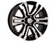 Denali Style Black Machined 6-Lug Wheel; 22x9; 24mm Offset (99-06 Sierra 1500)