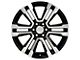 Denali Style Black Machined 6-Lug Wheel; 22x9; 24mm Offset (99-06 Sierra 1500)