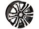 Denali Style Black Machined 6-Lug Wheel; 22x9; 24mm Offset (99-06 Sierra 1500)