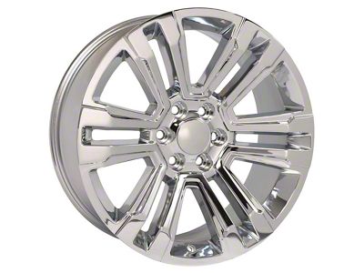 Denali Style Chrome 6-Lug Wheel; 22x9; 24mm Offset (99-06 Sierra 1500)