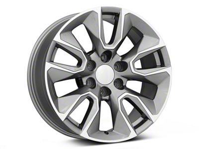 RST Style Gunmetal Machined 6-Lug Wheel; 20x9; 28mm Offset (99-06 Sierra 1500)