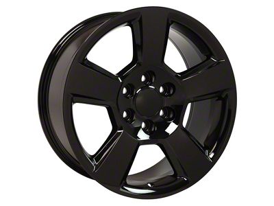 Tahoe Style Black 6-Lug Wheel; 20x9; 27mm Offset (99-06 Sierra 1500)