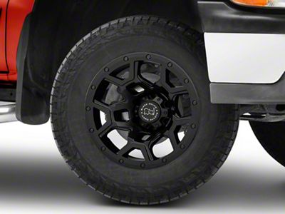 Black Rhino Overland Matte Black 6-Lug Wheel; 18x9.5; 6mm Offset (99-06 Silverado 1500)