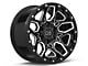 Black Rhino Shrapnel Gloss Black Milled 6-Lug Wheel; 17x9.5; 12mm Offset (99-06 Silverado 1500)