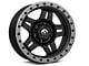 Fuel Wheels Anza Matte Black with Anthracite Ring 6-Lug Wheel; 17x8.5; 6mm Offset (99-06 Silverado 1500)