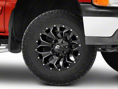 Fuel Wheels Assault Gloss Black Milled 6-Lug Wheel; 18x9; 1mm Offset (99-06 Silverado 1500)