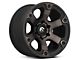 Fuel Wheels Beast Matte Black Machined with Dark Tint 6-Lug Wheel; 17x9; 1mm Offset (99-06 Silverado 1500)