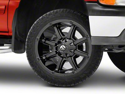 Fuel Wheels Coupler Gloss Black 6-Lug Wheel; 20x9; 20mm Offset (99-06 Silverado 1500)