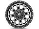 Fuel Wheels Crush Matte Black Machined 6-Lug Wheel; 20x9; 1mm Offset (99-06 Silverado 1500)