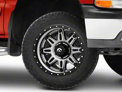 Fuel Wheels Hostage III Anthracite with Black Ring 6-Lug Wheel; 20x9; 1mm Offset (99-06 Silverado 1500)