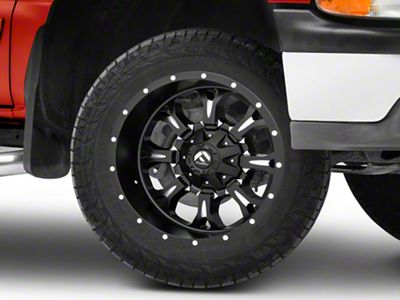 Fuel Wheels Krank Matte Black Milled 6-Lug Wheel; 20x10; -24mm Offset (99-06 Silverado 1500)