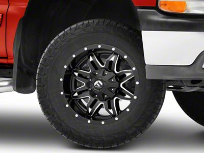 Fuel Wheels Lethal Matte Black Milled 6-Lug Wheel; 18x9; 1mm Offset (99-06 Silverado 1500)