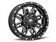 Fuel Wheels Lethal Matte Black Milled 6-Lug Wheel; 18x9; 1mm Offset (99-06 Silverado 1500)