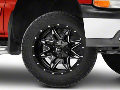 Fuel Wheels Lethal Satin Black Milled 6-Lug Wheel; 20x10; -24mm Offset (99-06 Silverado 1500)